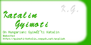 katalin gyimoti business card